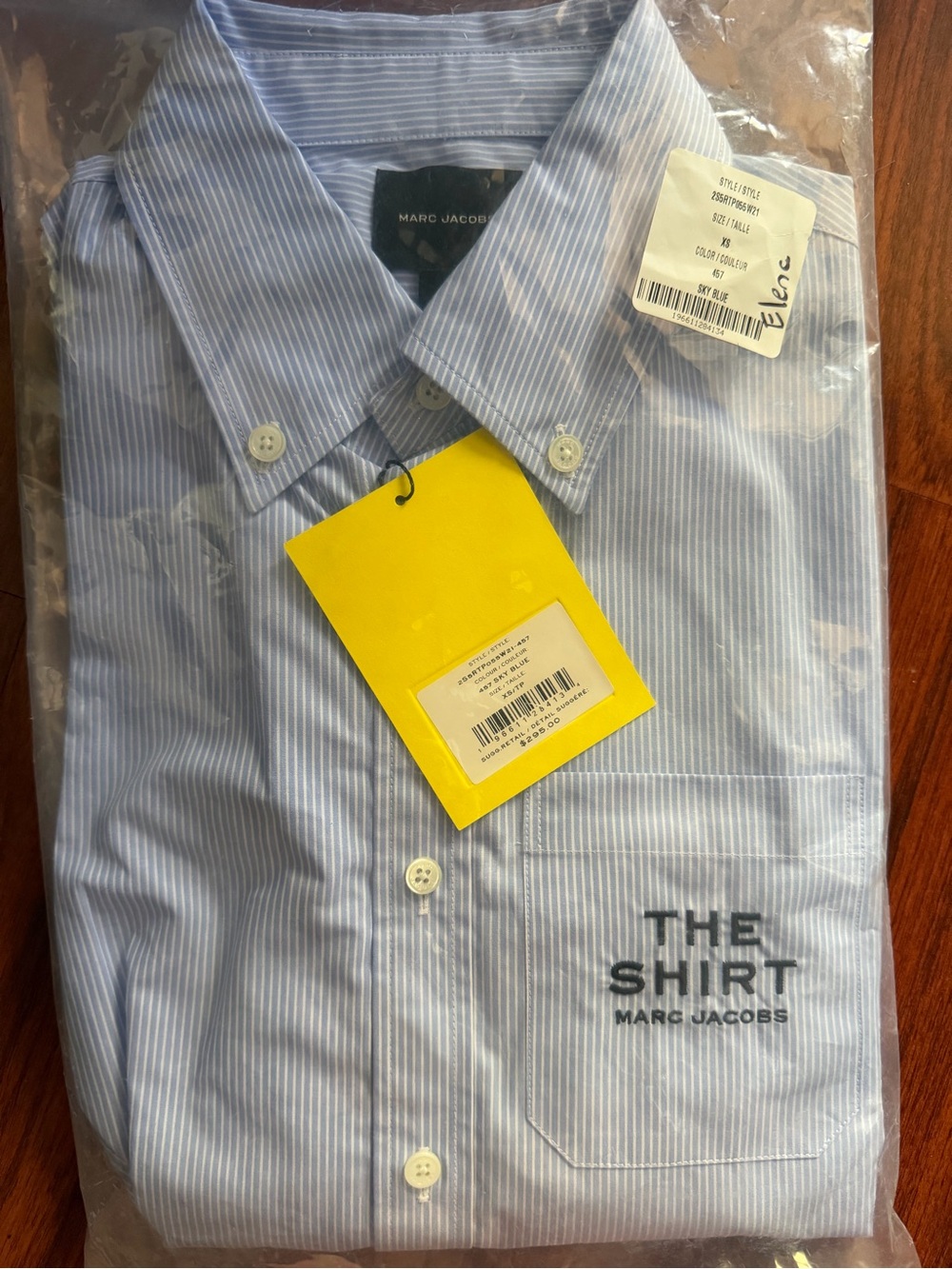 Marc Jacobs The Shirt Button-Down in XS Light Blue Striped